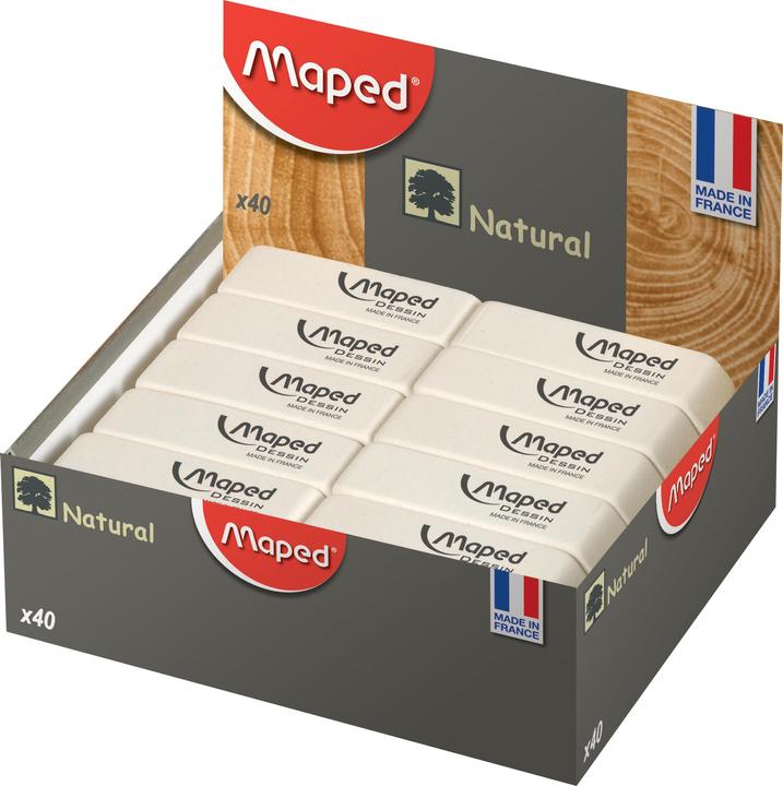 Actual product image Maped Rubber eraser design, medium, white