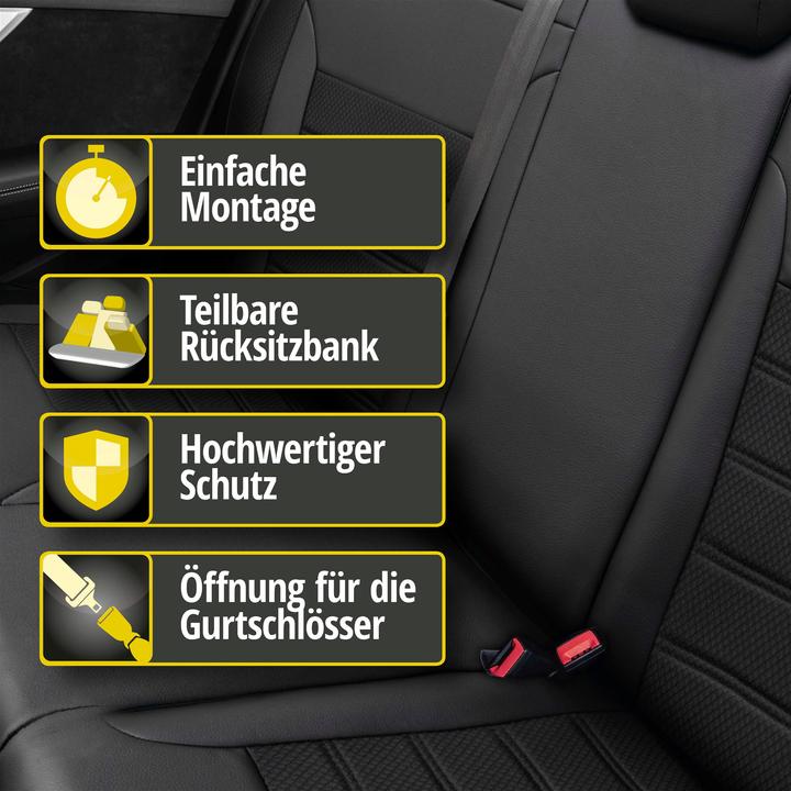 Immagine prodotto Walser Coprisedile per Toyota Auris (E18) 10/2012-12/2018, 1 coprisedile posteriore