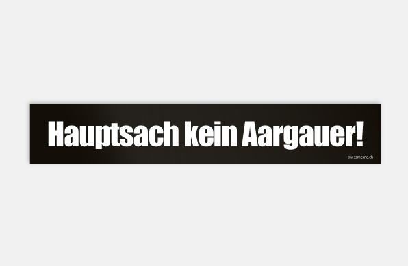 Actual product image SwissMeme Aargau car sticker black