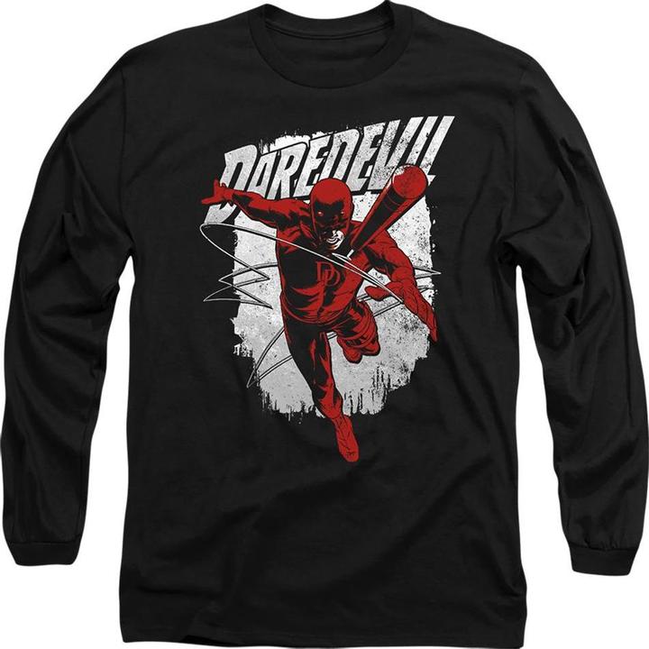 Actual product image Daredevil Unisex Adult Nunchucks T-Shirt (S)