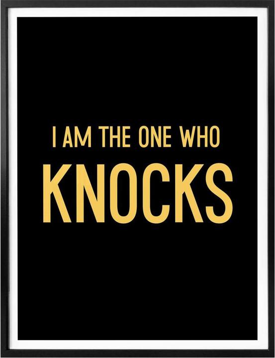 Produktbild Trenddeko I am the one who knocks (24 x 30 cm)