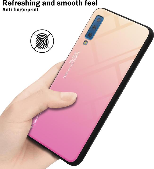Productafbeelding Cadorabo TPU 2 kleuren glasdekking (Samsung Galaxy A7 (2018))