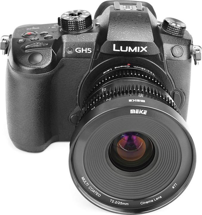 Image du produit Meike Lentille cinématographique 25 mm T2.2-22 MFT (Micro Four Thirds, APS-C / DX)