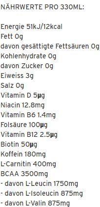 Valori nutrizionali e ingredienti Nocco Golden Grape (Pompelmo, 24 x)