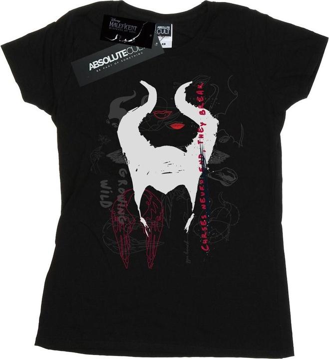 Disney Maleficent Mistress Of Evil Growing Wild Horns Collage TShirt (L)