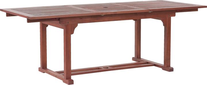 Produktbild Beliani Gartenmöbel Set Akazienholz 6-Sitzer rechteckig Auflagen terracotta TOSCANA (220 cm)