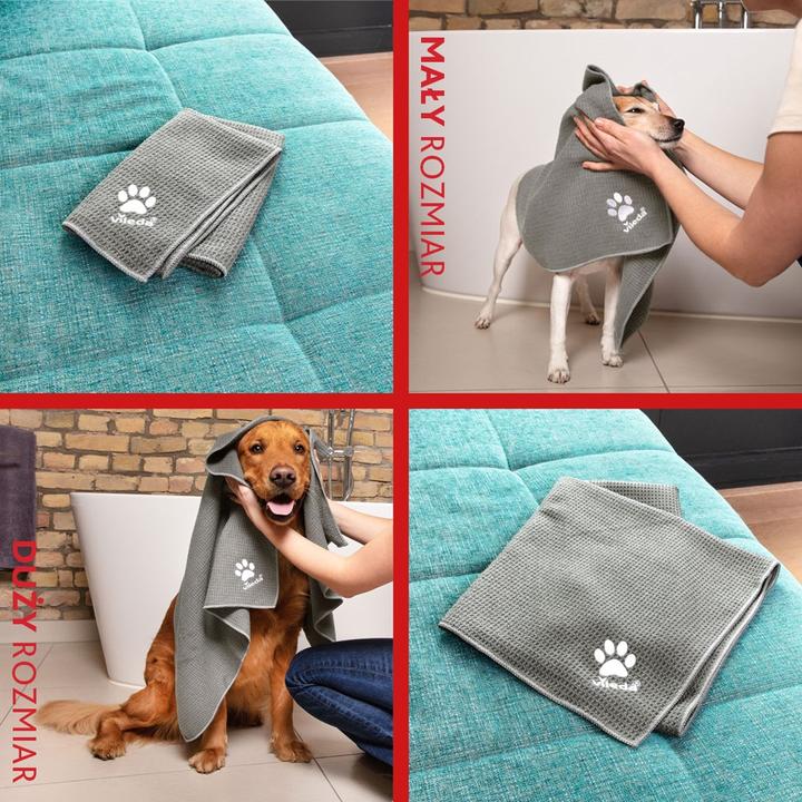 Produktbild Vileda Pet Pro Microfaser-Handtuch M (grau, Gr??e M, 45 x 70cm) (45 x 70 cm)