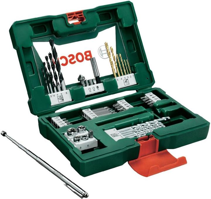 Immagine prodotto Bosch Zubehör Set di punte e trapani V-Line TiN, 48 pezzi, con asta magnetica e svasatura (Croce Phillips PH M1, Croce Phillips PH M2, Croce Phillips PH M3, Croce Pozidriv PZ M1, Croce Pozidriv PZ M2, Croce Pozidriv PZ M3, Fessura per vite M4, Fessura per vite M5, Fessura per vite M6, Esagono cavo TX M15, Presa esagonale TX M20, Presa esagonale TX M10, Presa esagonale TX M30, Esagonale M4)