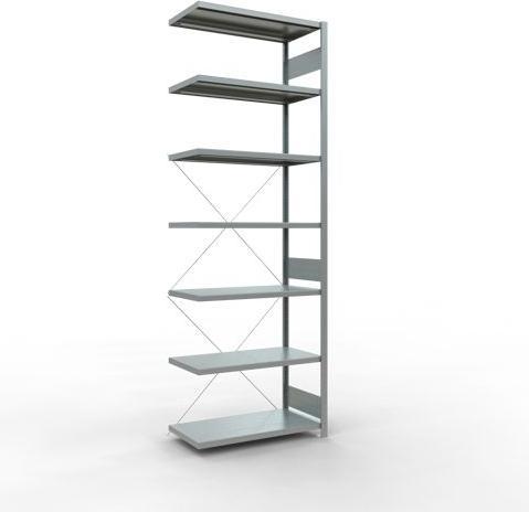 Stecksystem Anbauregal MULTIplus250 mit Kreuzstrebe