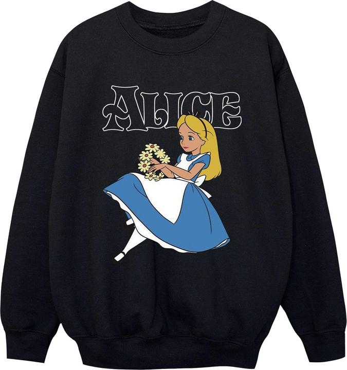 Produktbild Disney Jungen Alice im Wunderland Blumen Sweatshirt (104)