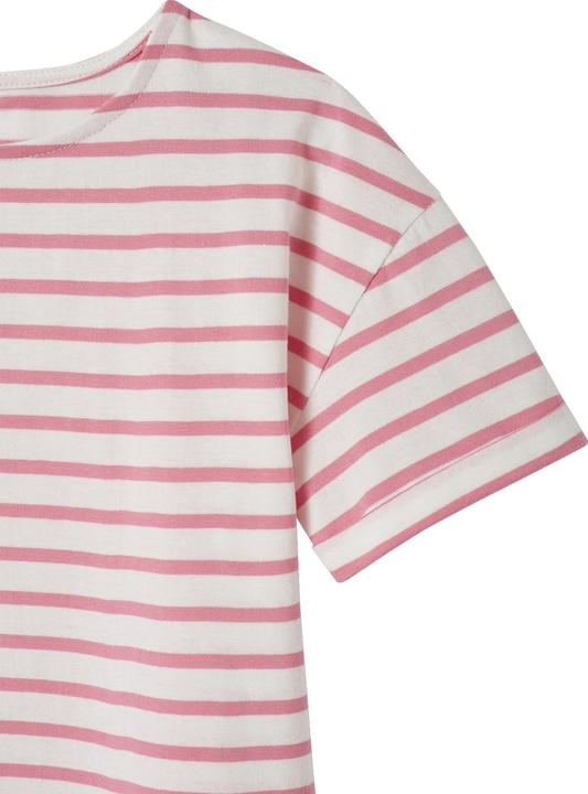 Actual product image Vertbaudet Girls' striped T-shirt with recycled cotton (92)