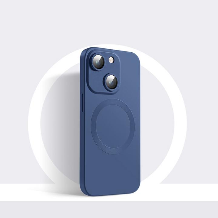 Produktbild Ueli Express MagSafe Silikon Cover mit Kameraschutz Glas (Apple iPhone 14, Apple iPhone 13)