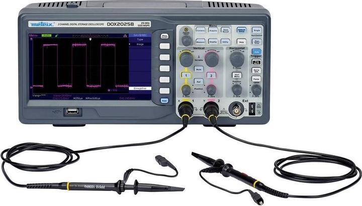 Actual product image Metrix DOX2025B Digital Oscilloscope 20MHz 2-Channel 50 GSa/s 32 kpts 8 Bit Digital Memory (DSO) 1pc. (CAT II 300V)