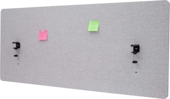 Image du produit Mendler Cloison acoustique de bureau, écran d'intimité de bureau, double paroi tissu/textile - 140x60cm (140 x 60 x 2 cm)