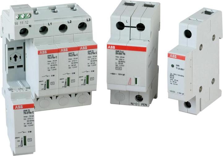 Produktbild ABB Überspann.ableiter OVRT23N40-275PQS Typ 2 für 230/400V TT-3Ph. + TN-S