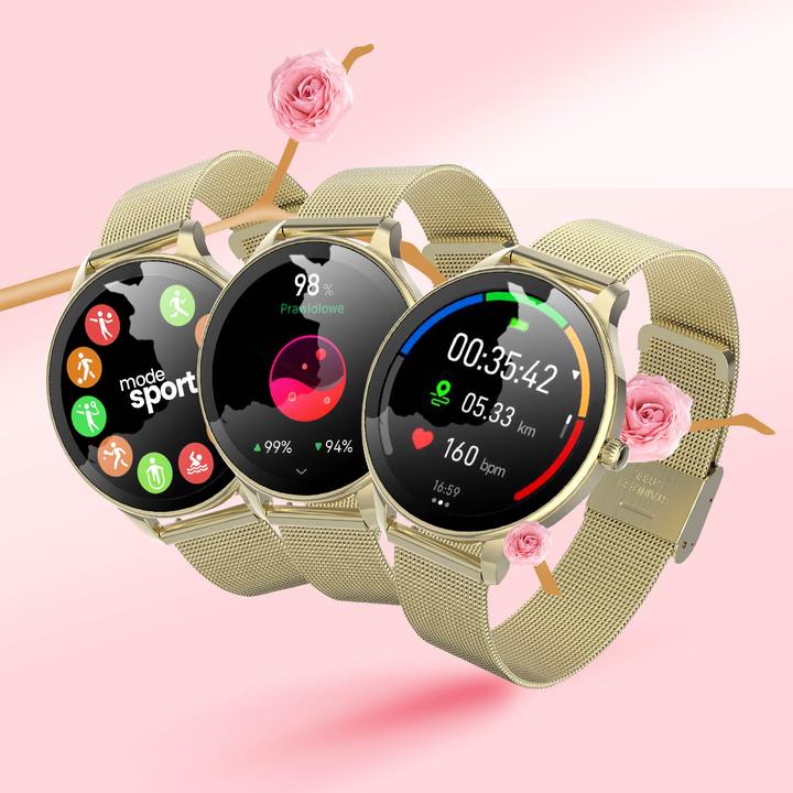 Actual product image Forever smartwatch Velora SB-306 gold