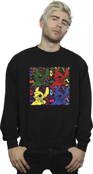 Actual product image Disney Mens Lilo & Stitch Pop Art Sweatshirt (XL)