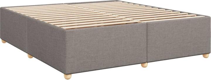 Produktbild VidaXL Boxspringbett Doppelbett Polsterbett Bett Matratze Taupe 200x200cm Stoff (200 x 200 cm, 200 x 200 cm)