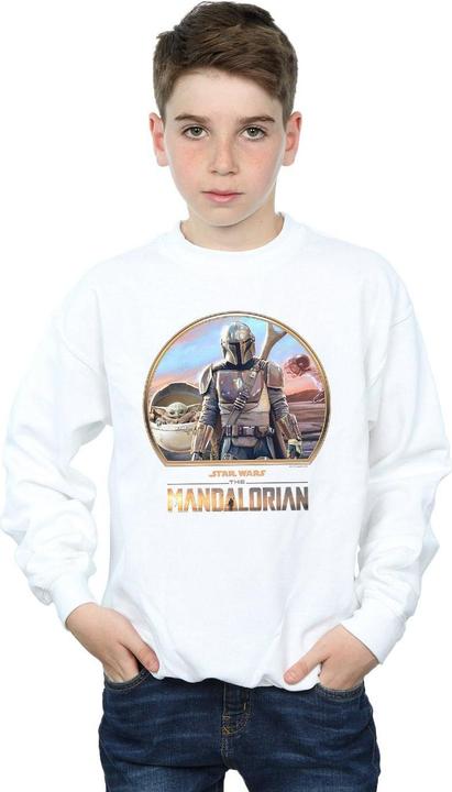 Actual product image Star Wars Boys The Mandalorian Mando And The Child Sweatshirt (140, 146)