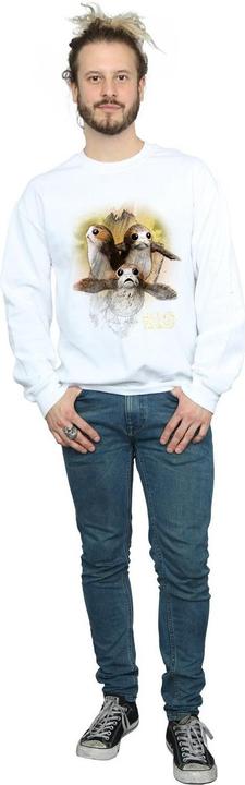 Actual product image Star Wars Mens The Last Jedi Porgs Brushed Sweatshirt (L)