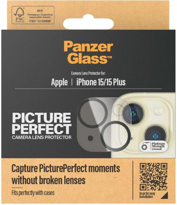 Actual product image PanzerGlass PicturePerfect Camera Lens Protector (1 Piece, Apple iPhone 15)