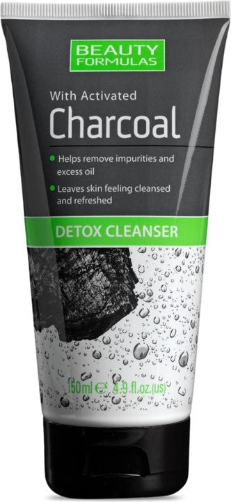 Produktbild Beauty Formulas Charcoal Detox Cleanser Face Wash Gel With Active Carbon 150Ml (Gel, 150 ml)