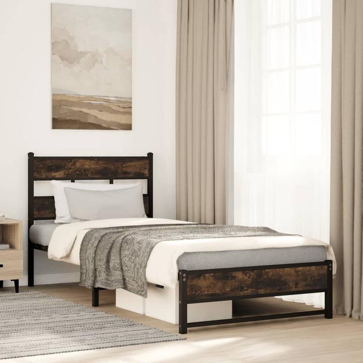 Actual product image VidaXL Metal bed Bed slatted frame single bed Bed frame without mattress 90x200cm (90 x 200 cm)