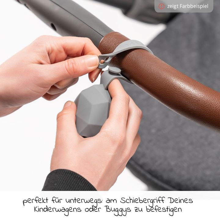 Produktbild MiaMia Schnullerboxen Silikon-Schnullerbox / Schnullerhalter - Diamant - (1 x)