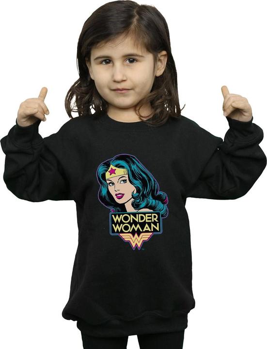 Immagine prodotto Wonder Woman Felpa da ragazza in cotone Head (140, 146)
