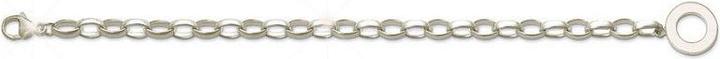 Immagine prodotto Hermex Bracciale con ciondoli in argento placcato - 18cm (18 cm, Lega metallica)