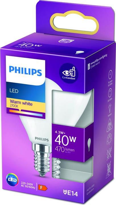 Image du produit Philips Led Classic (E14, 4.30 W, 470 lm, 1 x, F)
