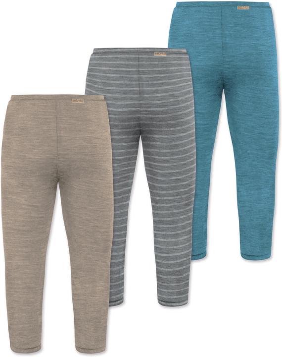 Produktbild Normani 3er Pack Baby Merino Unterhose mit Füssen - 9543 (80)