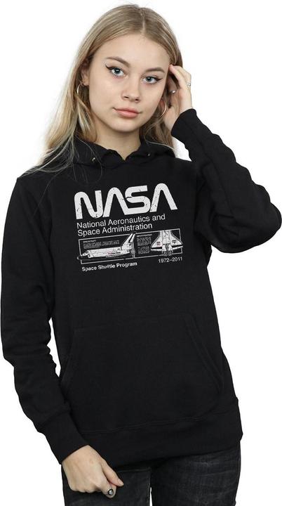Actual product image Nasa Womens/Ladies Space Shuttle Hoodie (XXL)