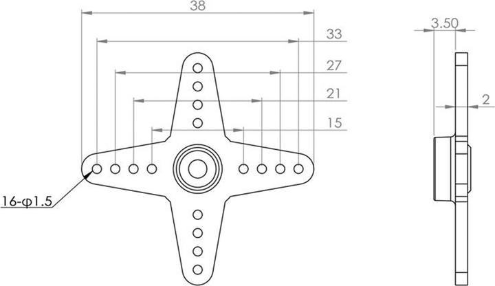 Actual product image Mks Servohorn Set - HV9767, HV9780, HV737, HV747/R