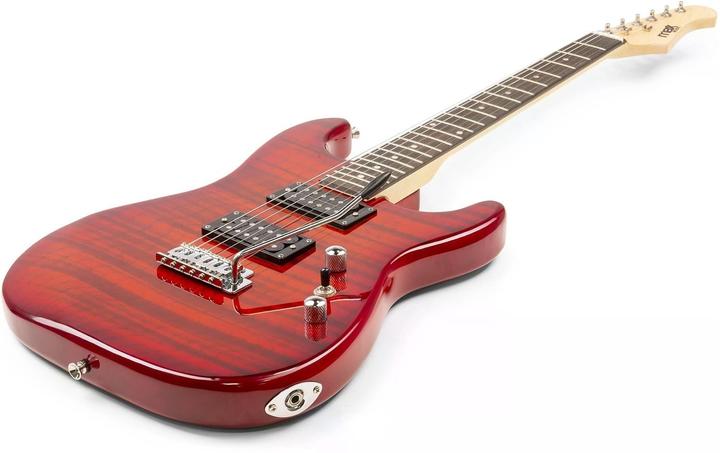Immagine prodotto Max GigKit per chitarra elettrica stile trapuntato rosso (Chitarra elettrica, Legno)