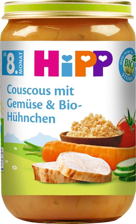 Immagine prodotto Hipp Menù : Couscous con verdure e pollo biologico, a partire dagli 8 mesi di età (220 g)