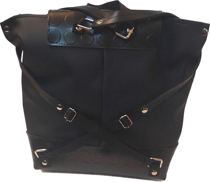 Actual product image Tooitaly Fashion Backpack Upcycling from Recycled PET Bottles from the Sea No.22 Hand Made in Ital
