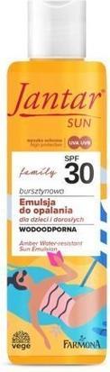 Actual product image Farmona Jantar Sun bursztynowe mleczko wodoodporne do opalania SPF30 200ml (Suntan cream, SPF 30, 200 ml)