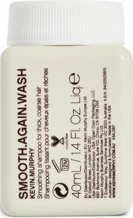 Nährwerte und Zutaten Kevin Murphy KEVIN MURPHY Smooth Again Wash Smoothing Shampoo For Thick Hair wygładzający szampon do cienkich wło (40 ml, Flüssiges Shampoo)
