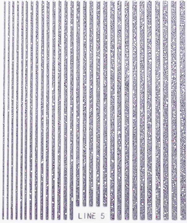 JTI 3D-Nagelband - Silberglitzer (Silber)