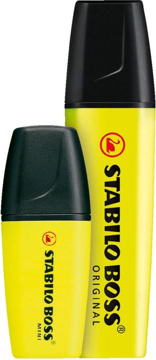 Produktbild STABILO BOSS MINI Textmarker (Gelb, Pink, Blau, 5 mm, 3 x)