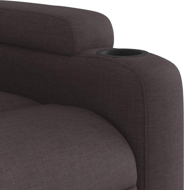 Produktbild VidaXL Massagesessel Dunkelbraun Stoff,Farbe: Dunkelbraun,Material