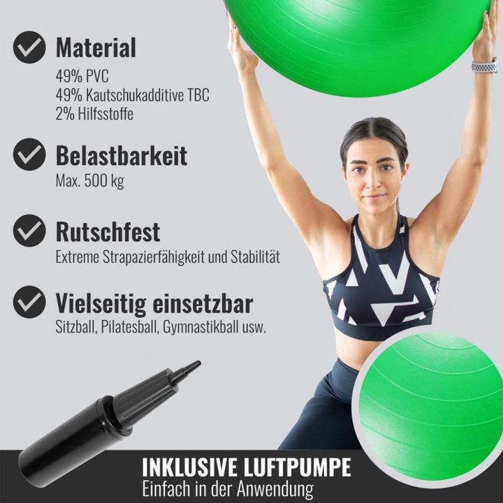 Produktbild Gorilla Sports Gymnastikball (75 cm)