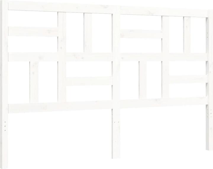 Actual product image VidaXL Massivholzbett mit Kopfteil Weiss 5FT King Size (150 x 200 cm)
