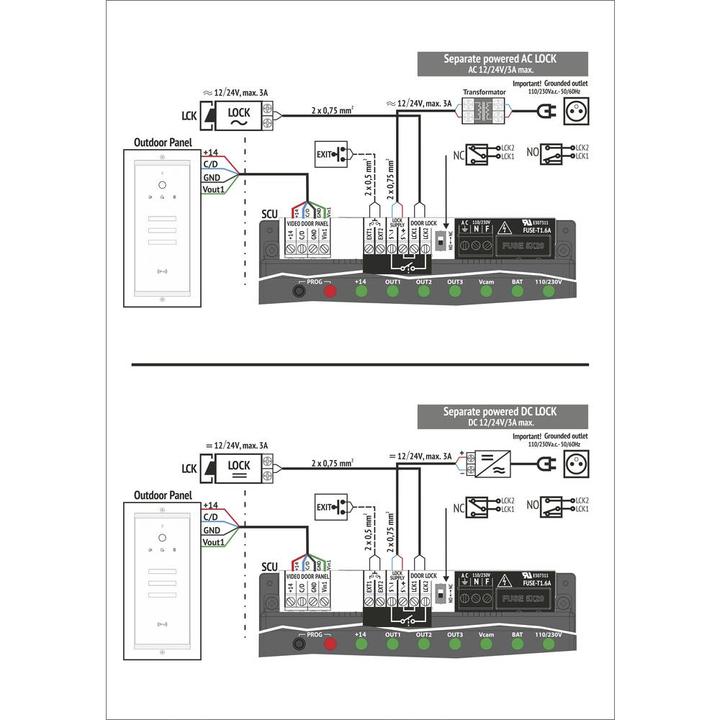 Productafbeelding Bellcome Video deurintercom d 7" Kit 3 Familie (Bedraad)