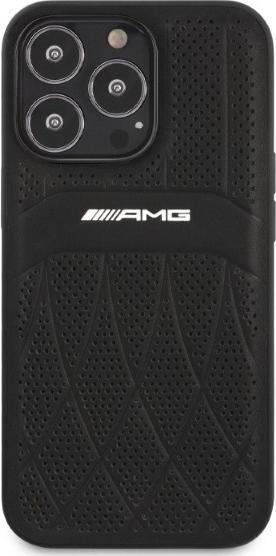 Produktbild Mercedes AMG AMHCP13LOSDBK iPhone 13 Pro / 13 6,1" czarny/black hardcase Leather Curved Lines (Apple iPhone 13, Apple iPhone 13 Pro)