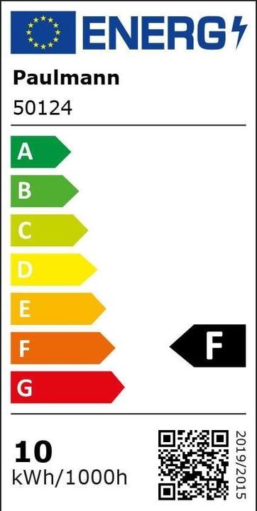 Energie-Label Paulmann Allgebrauchslampe Zigbee (E27, 9.30 W, 806 lm, 1 x, F)