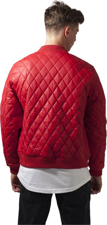 Actual product image Urban Classics Diamond Quilt Leather Imitation Jacket (M)