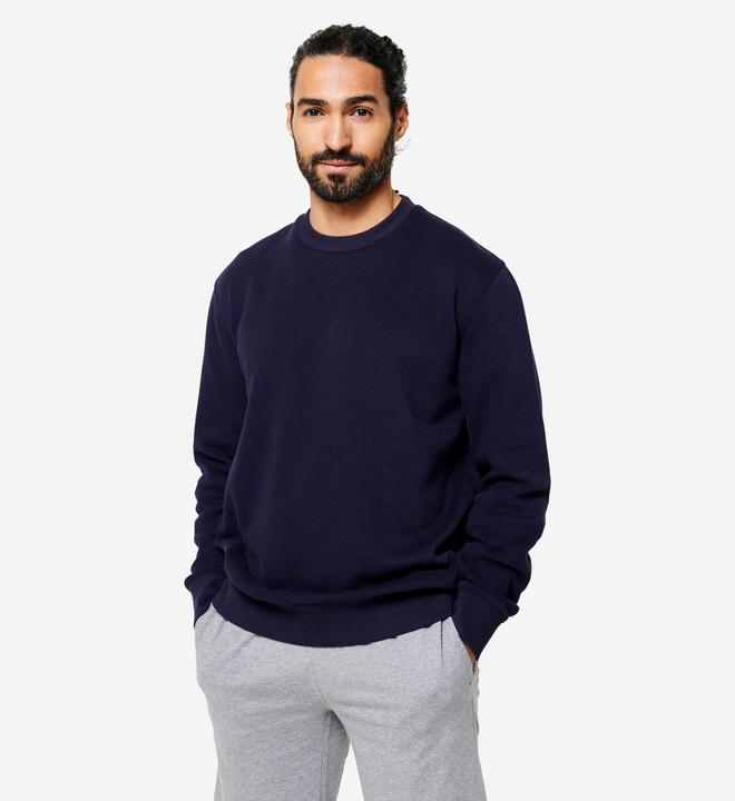 Produktbild Domyos Hoodie Herren warm Baumwollgewebe - blau/schwarz (S)