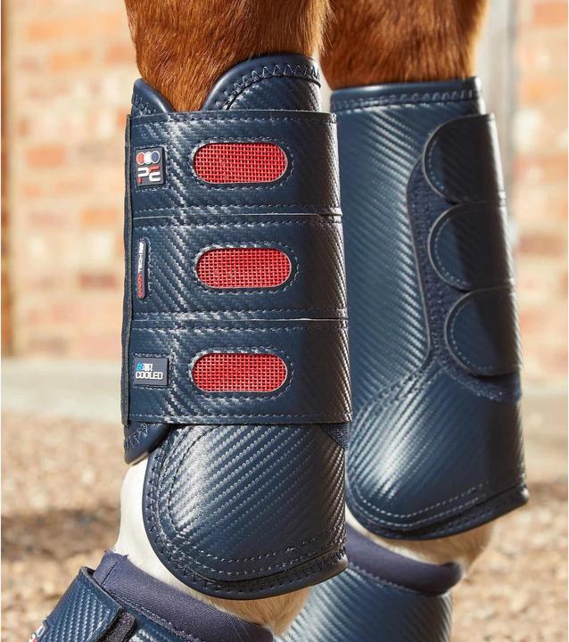 Actual product image Premier Equine front gaiters for horses carbon tech air cooed